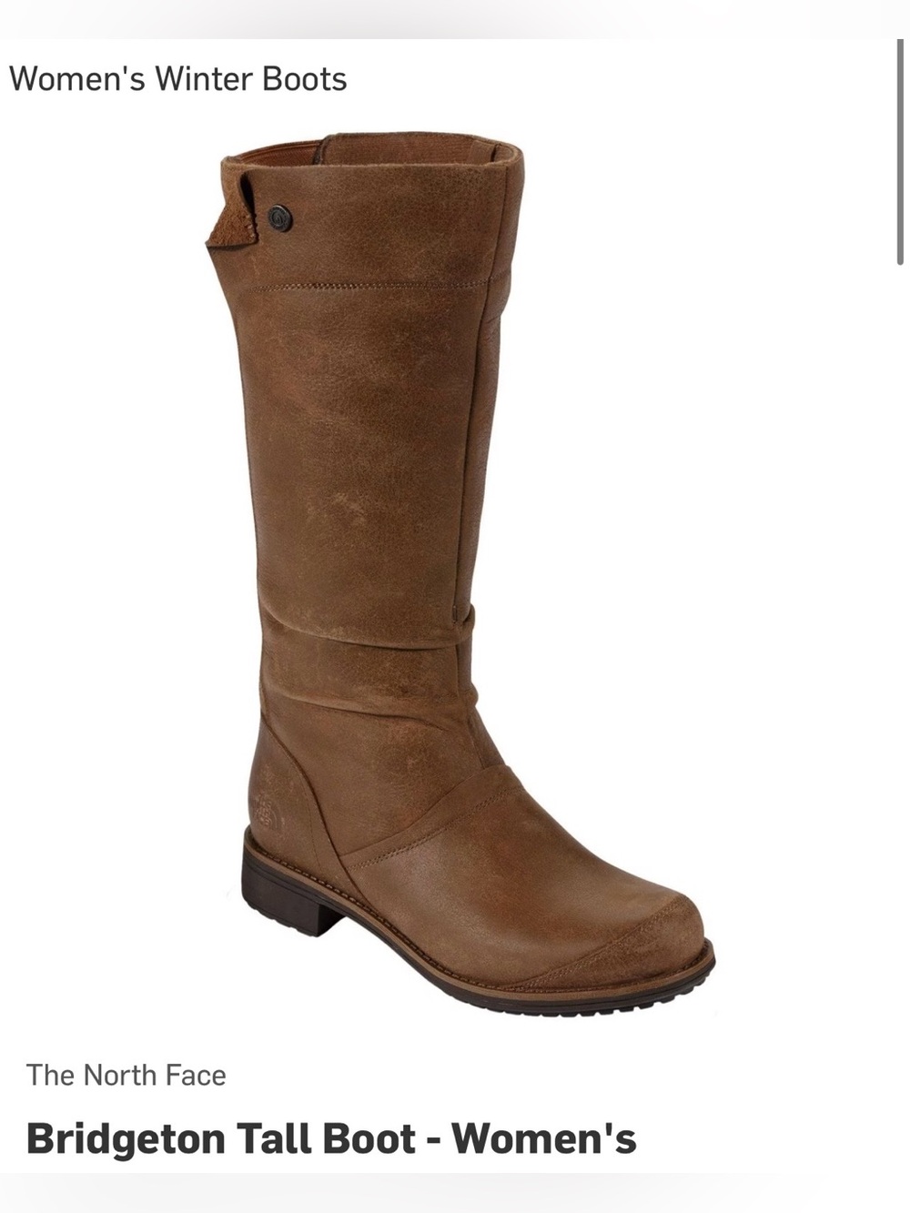 The North Face Bridgeton Tall Boot - Women's Brown size 9